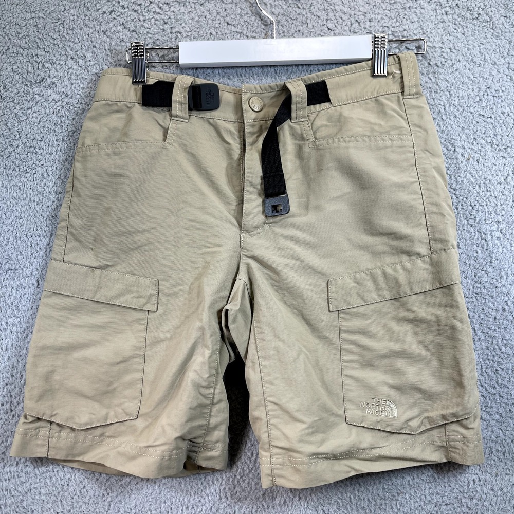 The North Face Cargo Shorts Size‎ 30 Mens Tan Belted Hiking Outdoors